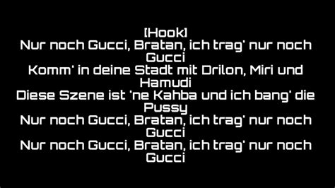 Capital Bra – Nur noch Gucci Lyrics .